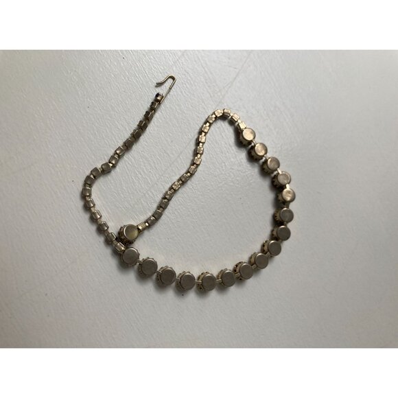 Weiss Flower Rhinestone and Aurora Borealis Choker 15 1/2" - Picture 8 of 12